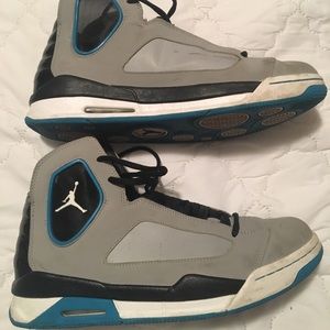 Grey and green Jordan Flights. Size 11 men’s